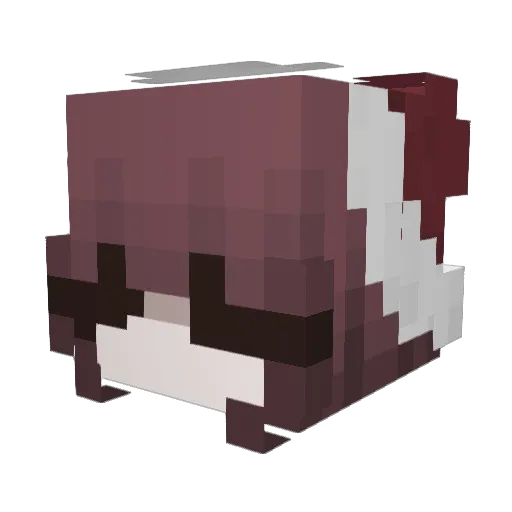 JustB3llaa Minecraft avatar head, 3D render