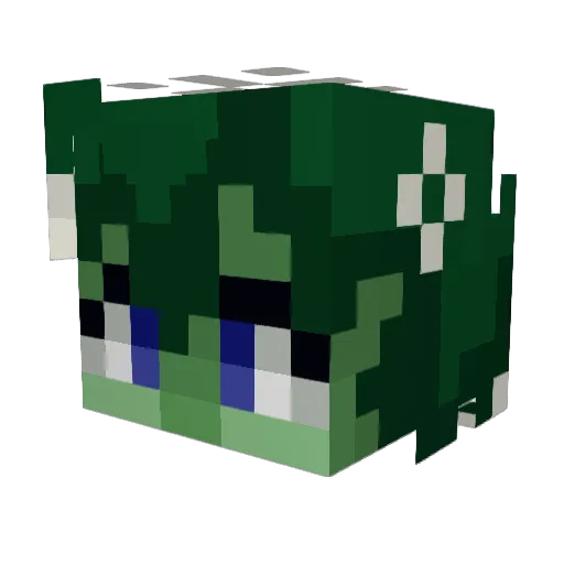 JustB4sic Minecraft avatar head, 3D render
