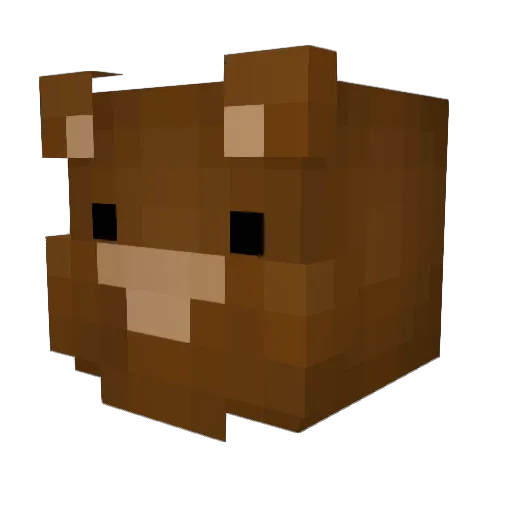 JustBackey Minecraft avatar head, 3D render