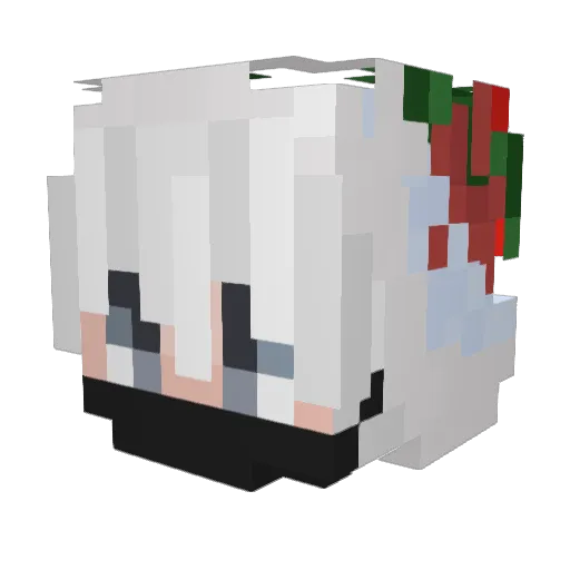 JustBarbs Minecraft avatar head, 3D render