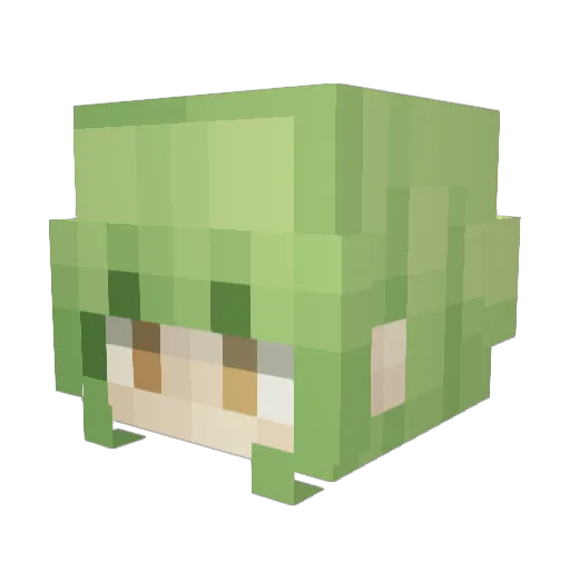 JustBarusu Minecraft avatar head, 3D render