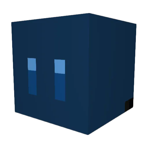 JustBeWaterr Minecraft avatar head, 3D render