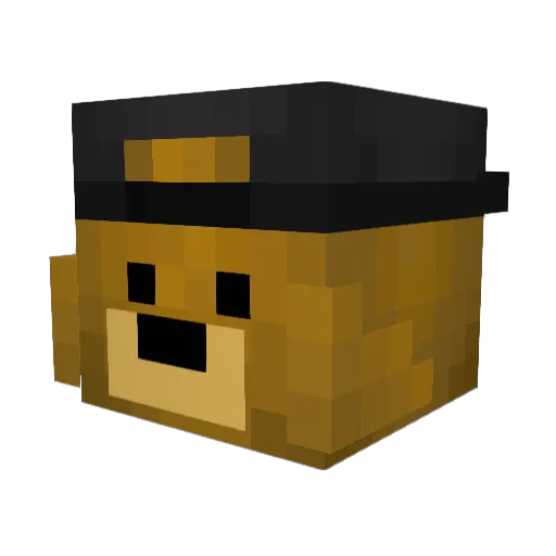 JustBeYoN Minecraft avatar head, 3D render