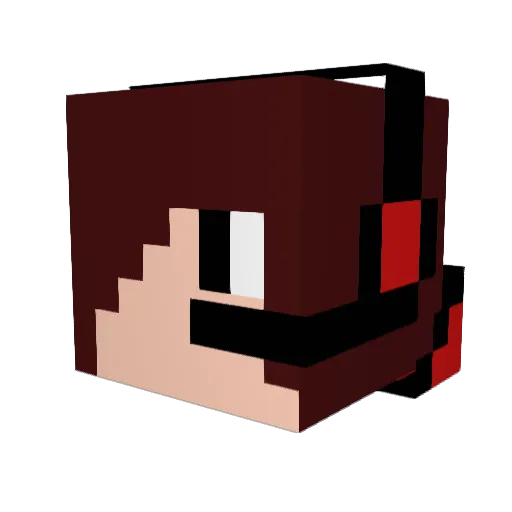 JustBeastPlayZ Minecraft avatar head, 3D render