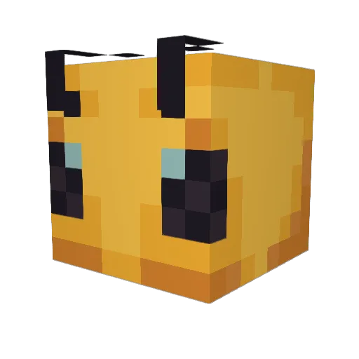 JustBeezus Minecraft avatar head, 3D render