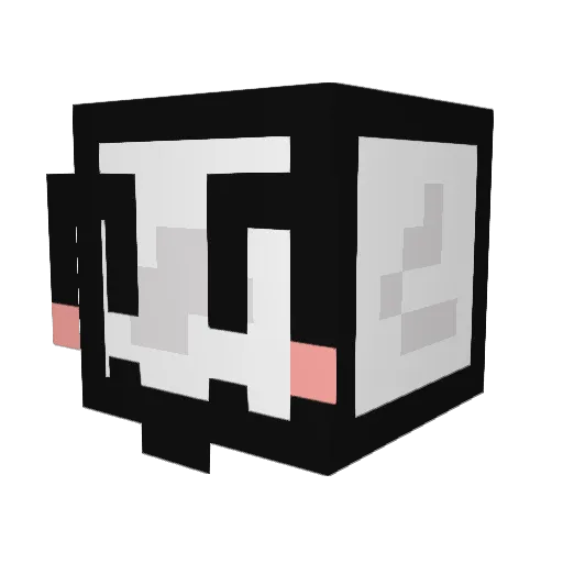 JustBeezy Minecraft avatar head, 3D render