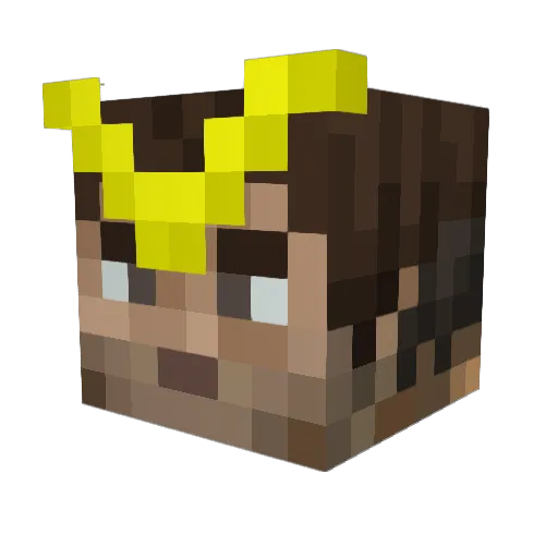 JustCallMeGary Minecraft avatar head, 3D render