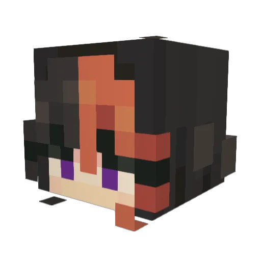 JustCallMeGene Minecraft avatar head, 3D render