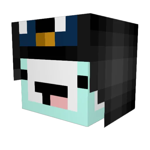 JustCallMeKenji Minecraft avatar head, 3D render