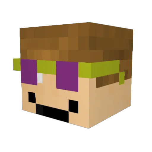 JustCallMeTom Minecraft avatar head, 3D render