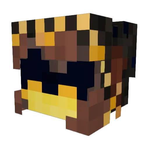 JustCasuallyCore Minecraft avatar head, 3D render