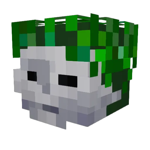 JustCheek_ Minecraft avatar head, 3D render