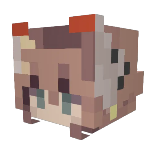 JustCoreyAgain Minecraft avatar head, 3D render