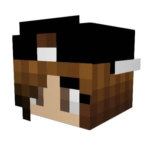 JustCoul Minecraft avatar head, 3D render