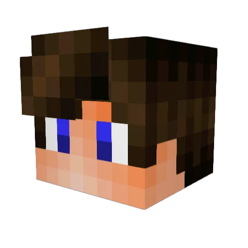 JustCrabbit_ Minecraft avatar head, 3D render