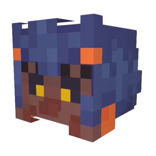JustCrash6988 Minecraft avatar head, 3D render