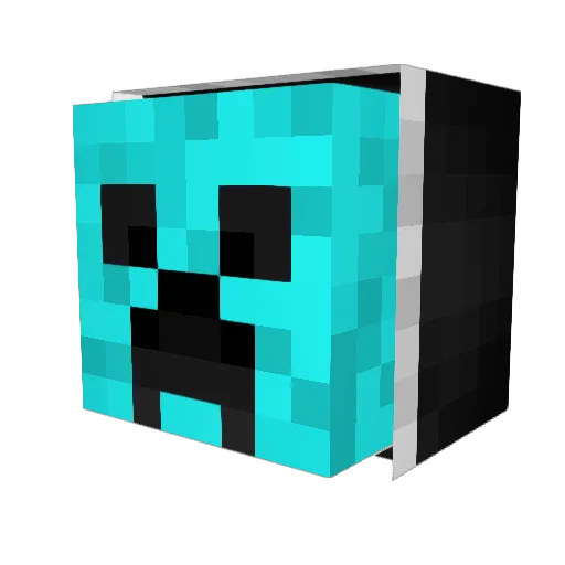 JustCrispy Minecraft avatar head, 3D render