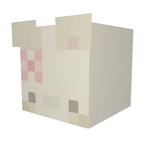 JustCurtus Minecraft avatar head, 3D render