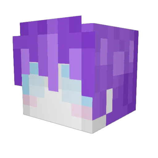 JustDance2012 Minecraft avatar head, 3D render