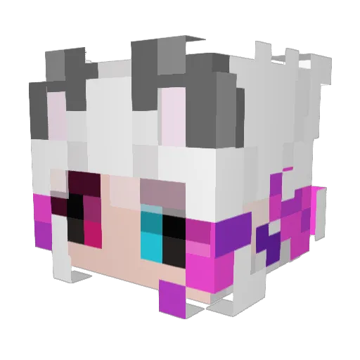 JustDeezie Minecraft avatar head, 3D render