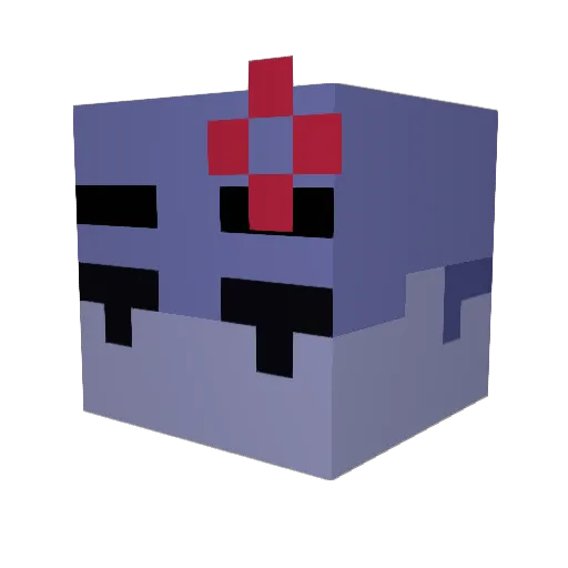 JustDereck06 Minecraft avatar head, 3D render