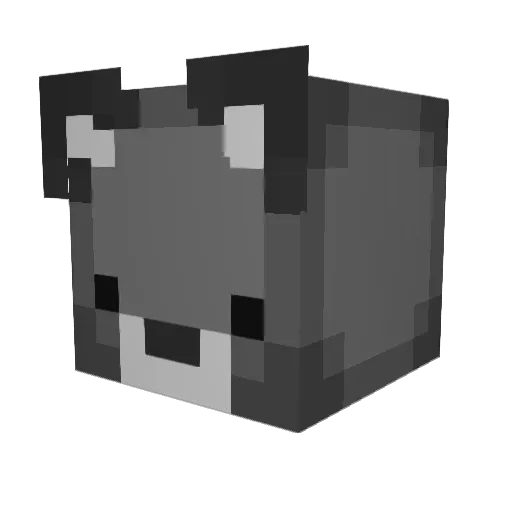 JustDibs Minecraft avatar head, 3D render