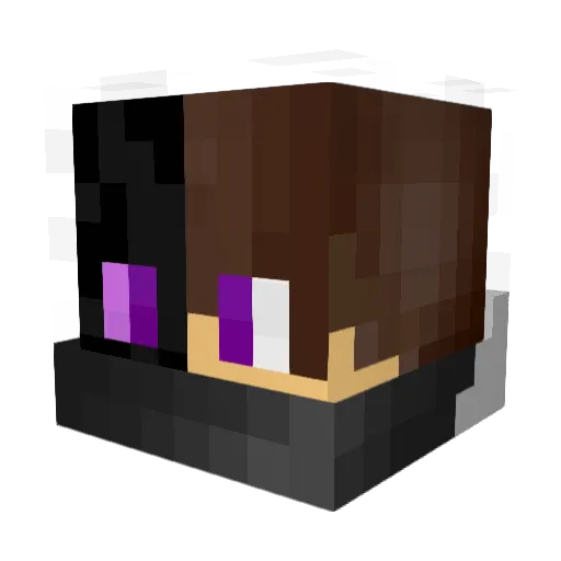 JustDir Minecraft avatar head, 3D render