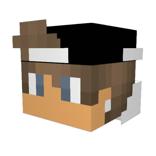 JustDominican Minecraft avatar head, 3D render