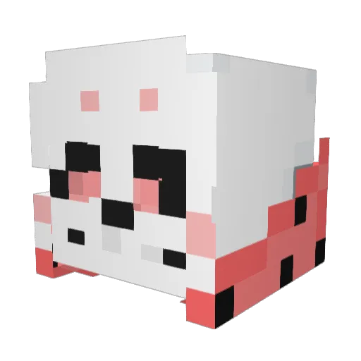 JustDoodles2020 Minecraft avatar head, 3D render