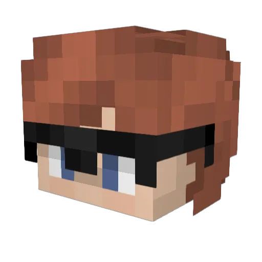JustDprroz Minecraft avatar head, 3D render