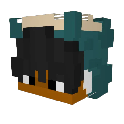 JustDuane Minecraft avatar head, 3D render