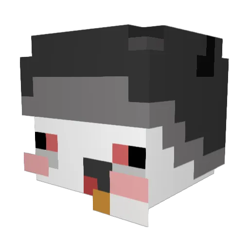 JustDuskHere Minecraft avatar head, 3D render