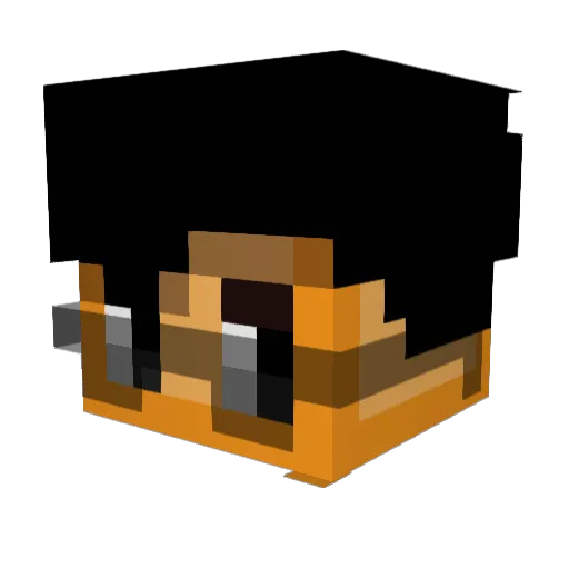 JustEclipz Minecraft avatar head, 3D render