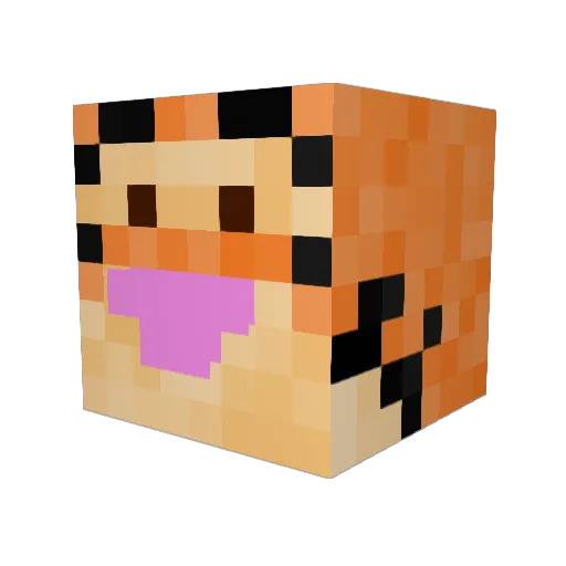 JustErlend Minecraft avatar head, 3D render