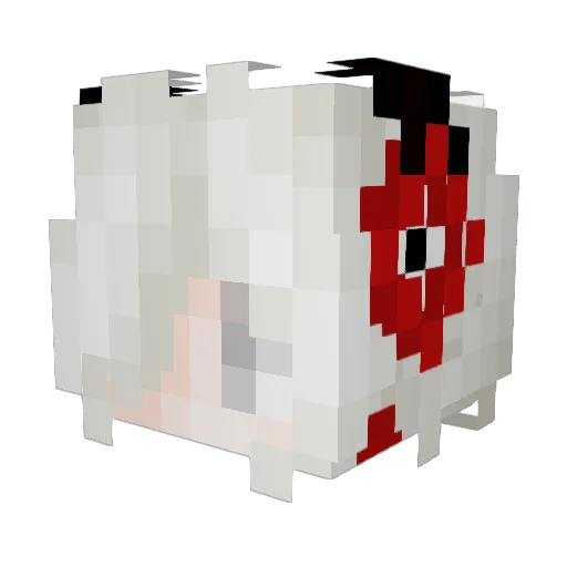 JustFaust Minecraft avatar head, 3D render