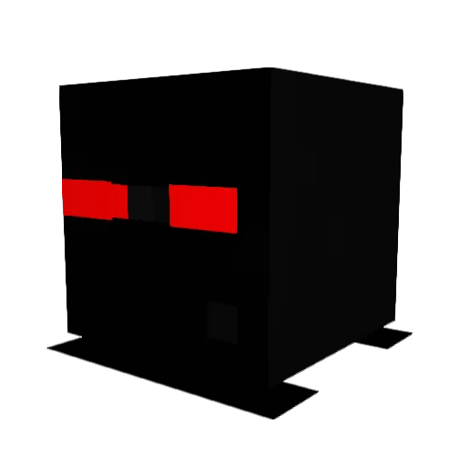 JustFire Minecraft avatar head, 3D render