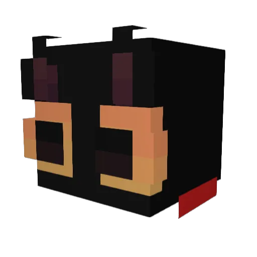 JustGavo Minecraft avatar head, 3D render
