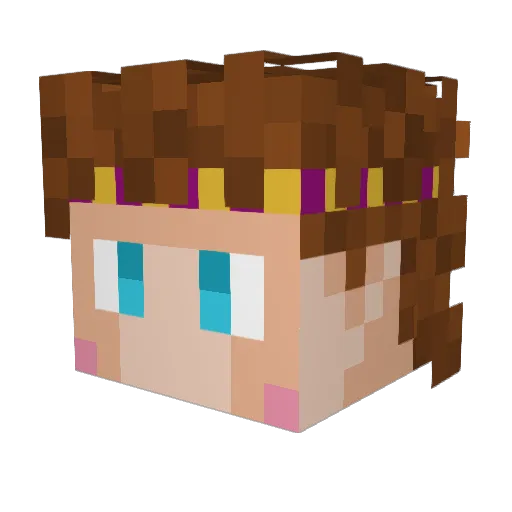 JustGermy Minecraft avatar head, 3D render