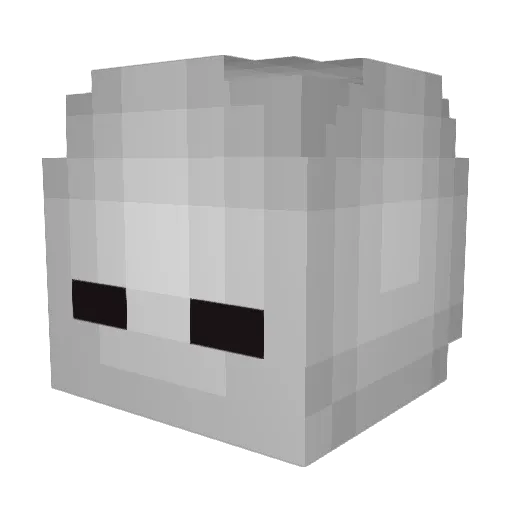 JustGospel Minecraft avatar head, 3D render