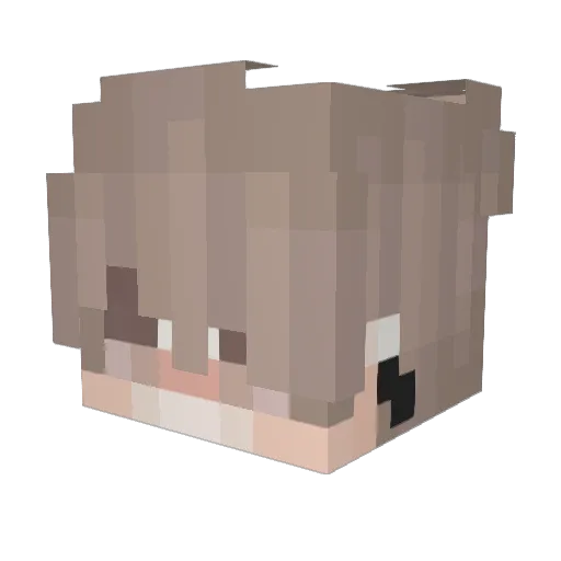 JustGrandp0 Minecraft avatar head, 3D render