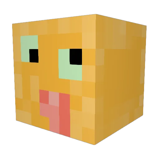 JustGurt Minecraft avatar head, 3D render