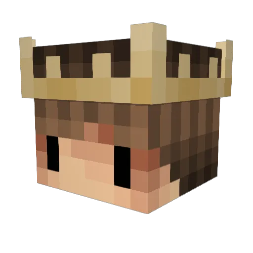 JustH_ Minecraft avatar head, 3D render