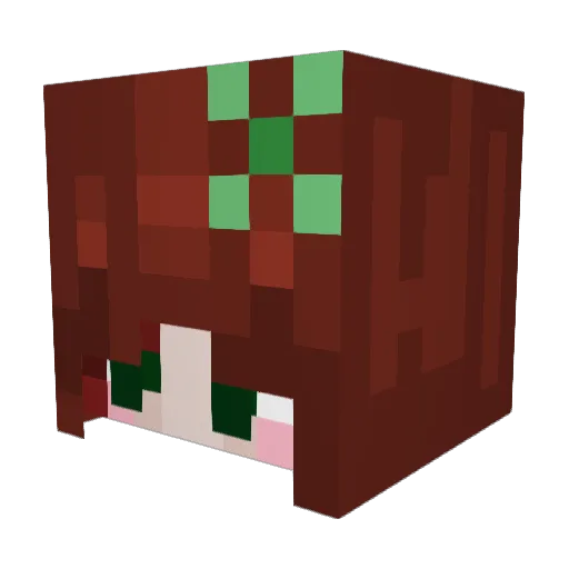JustHazyX4 Minecraft avatar head, 3D render