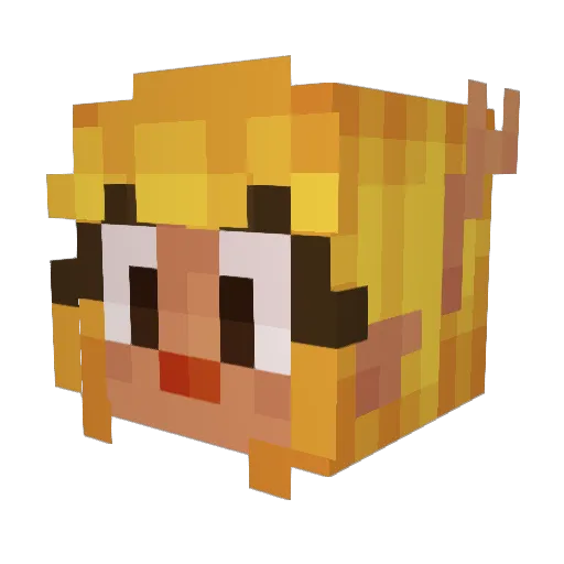 JustHoshi17 Minecraft avatar head, 3D render