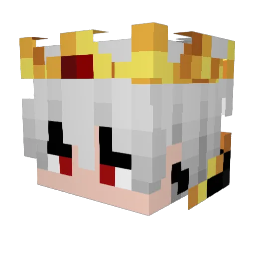 JustIRio Minecraft avatar head, 3D render