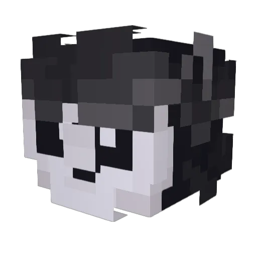 JustJSnow Minecraft avatar head, 3D render