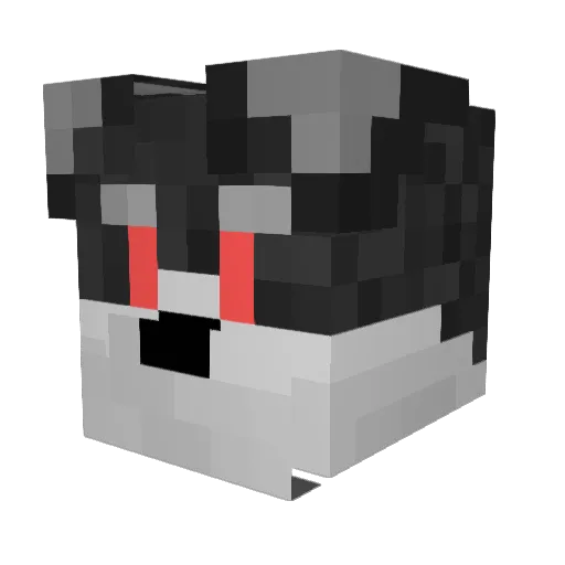 JustJackalope Minecraft avatar head, 3D render