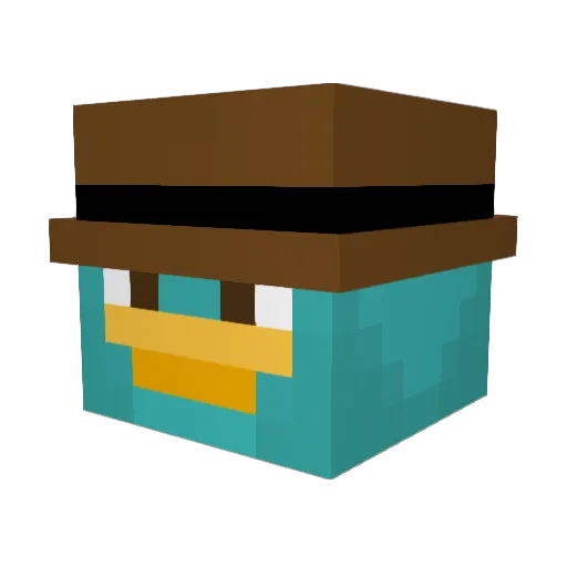 JustJackhmm Minecraft avatar head, 3D render