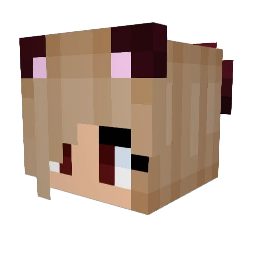 JustJacky02 Minecraft avatar head, 3D render