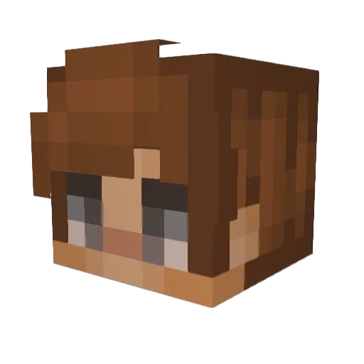JustJacky1 Minecraft avatar head, 3D render